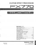 Сервисная инструкция Yamaha FX770