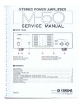 Сервисная инструкция Yamaha M-50