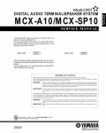 Сервисная инструкция Yamaha MCX-A10, MCX-SP10