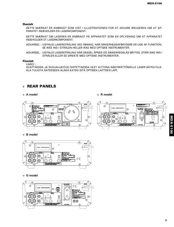 Сервисная инструкция Yamaha MDX-E100