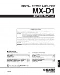 Сервисная инструкция Yamaha MX-D1