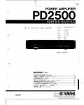 Сервисная инструкция Yamaha PD2500