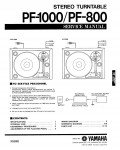 Сервисная инструкция Yamaha PF-800, PF-1000