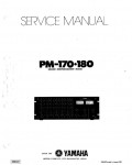 Сервисная инструкция Yamaha PM-170, 180
