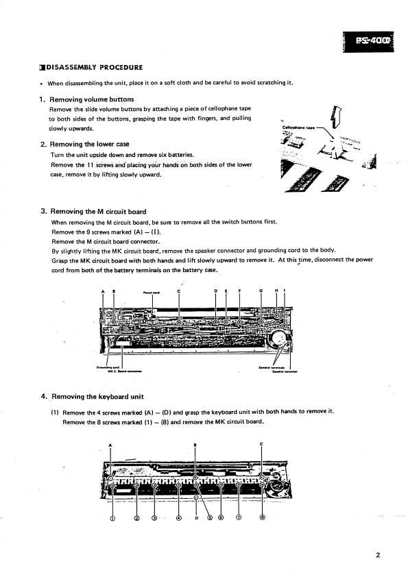 Сервисная инструкция Yamaha PS-400