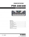 Сервисная инструкция Yamaha PSR-240, PSR-248