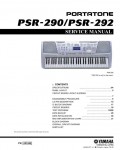 Сервисная инструкция Yamaha PSR-290, PSR-292