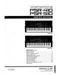 Сервисная инструкция Yamaha PSR-410, PSR-510