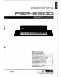 Сервисная инструкция Yamaha PSR-6300