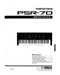 Сервисная инструкция Yamaha PSR-70