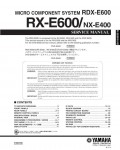 Сервисная инструкция Yamaha RX-E600, RDX-E600, NX-E400