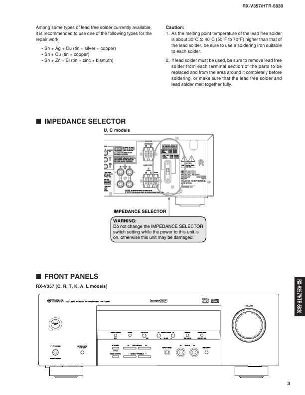 Сервисная инструкция Yamaha RX-V357, HTR-5830