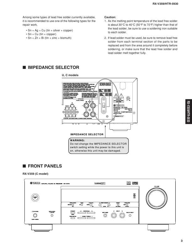 Сервисная инструкция Yamaha RX-V359