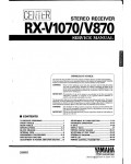Сервисная инструкция Yamaha RX-V870, RX-V1070