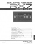Сервисная инструкция Yamaha RX7