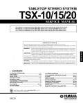 Сервисная инструкция Yamaha TSX-10, TX-15, TX-20
