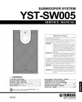 Сервисная инструкция Yamaha YST-SW005