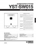 Сервисная инструкция Yamaha YST-SW015