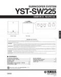Сервисная инструкция Yamaha YST-SW225