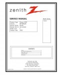 Сервисная инструкция Zenith P60W26