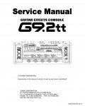 Сервисная инструкция ZOOM G9.2TT
