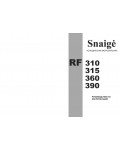 Инструкция Snaige RF-390