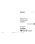 Инструкция Sony CMT-DH40R