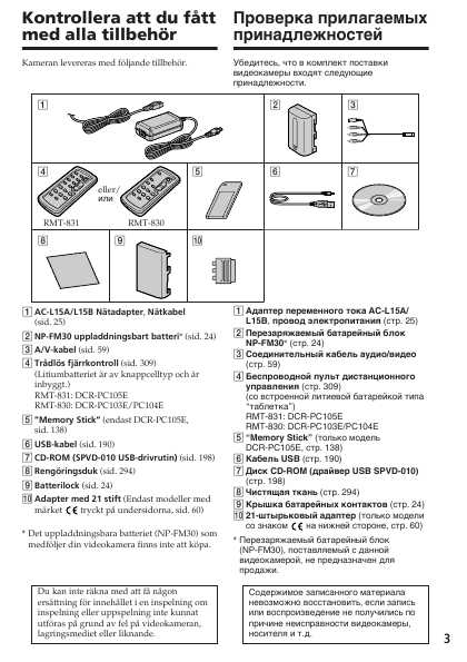 Инструкция Sony DCR-PC104E