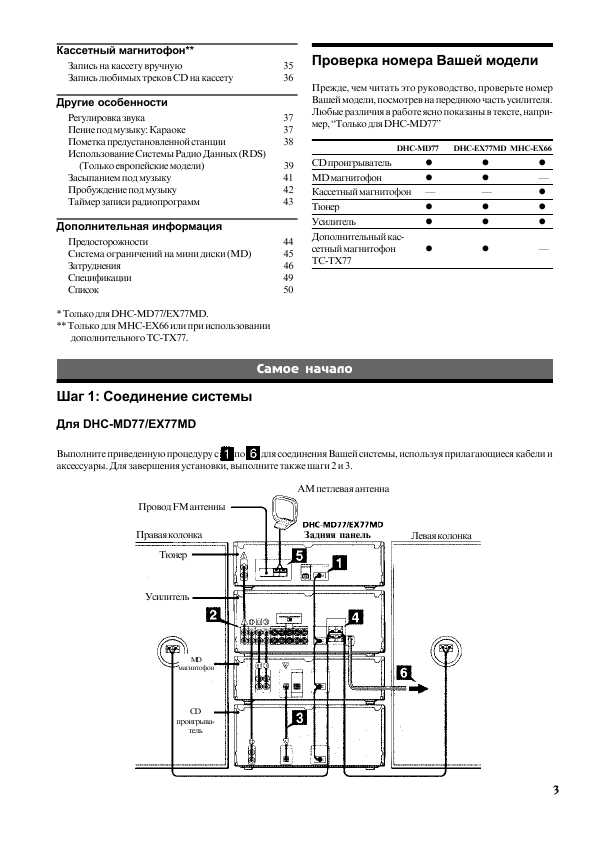 Инструкция Sony DHC-EX77MD
