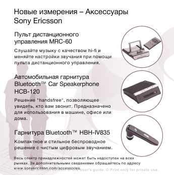 Инструкция Sony Ericsson P1i