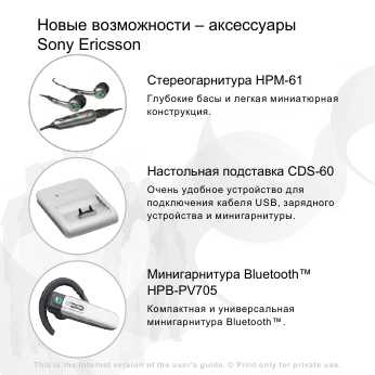 Инструкция Sony Ericsson Z550i