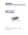 Инструкция Sony VPL-CS4