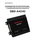 Инструкция Supra SBD-A4240