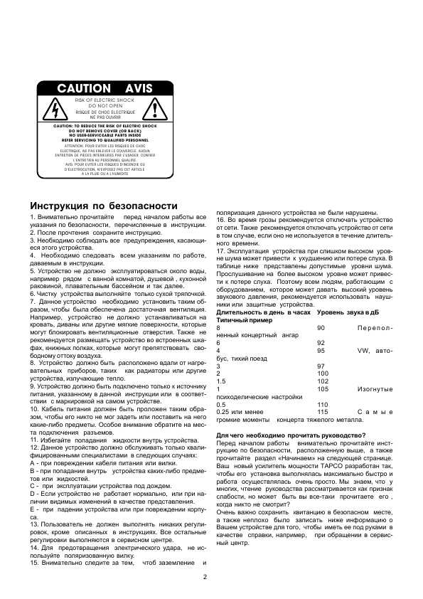 Инструкция TAPCO SQ-2