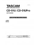 Инструкция TASCAM CD-01UPro