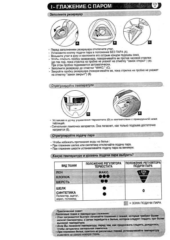 Инструкция Tefal FV-5150