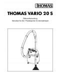 Инструкция Thomas VARIO 20S