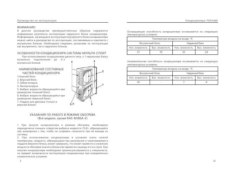 Инструкция Toshiba RAS-10YK-E