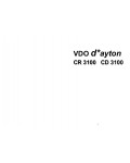 Инструкция VDO CD-3100