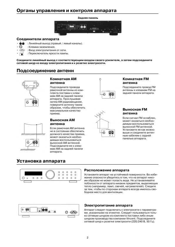 Инструкция Vincent STU-2