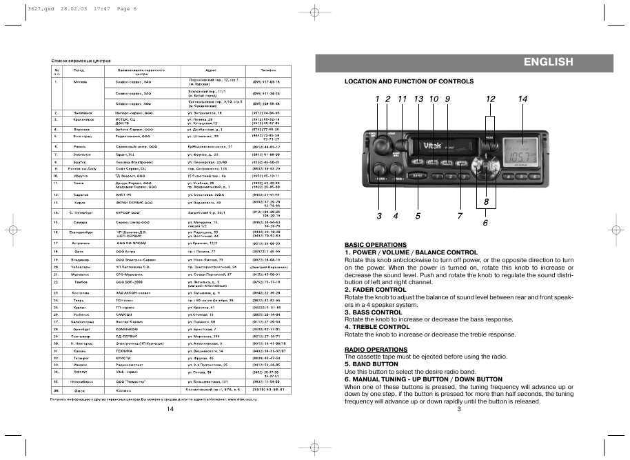 Инструкция Vitek VT-3627