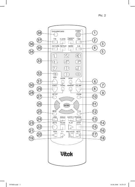 Инструкция Vitek VT-3970