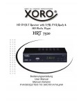 Инструкция XORO HRT-7520