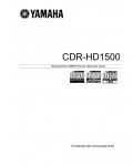 Инструкция Yamaha CDR-HD1500