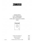 Инструкция Zanussi W-1002